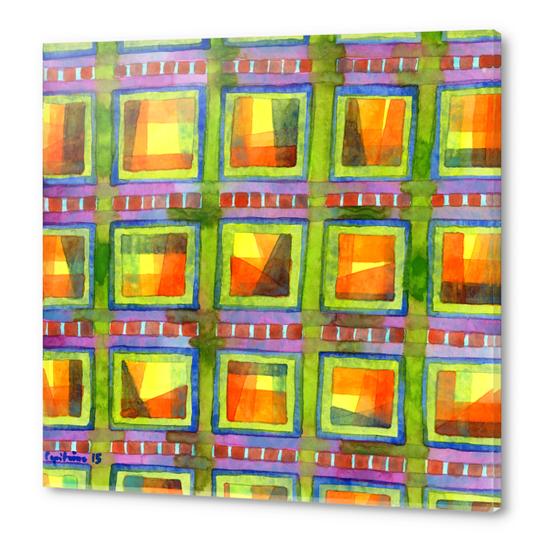 Light behind colorful geometric Windows  Acrylic prints by Heidi Capitaine