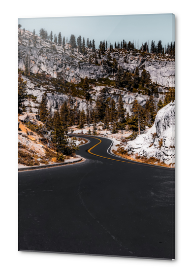 Road to Yosemite national park California USA with mountain view Acrylic prints by Timmy333