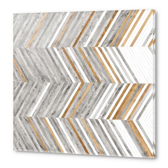 COPPER AND GREY WOOD Acrylic prints by fokafoka