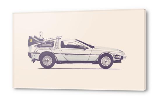 Famous Car - Delorean Acrylic prints by Florent Bodart - Speakerine