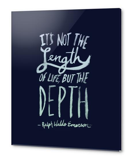 Depth Acrylic prints by Leah Flores