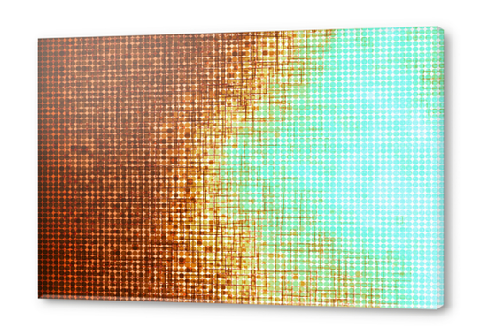graphic design geometric circle pattern abstract background in brown blue Acrylic prints by Timmy333