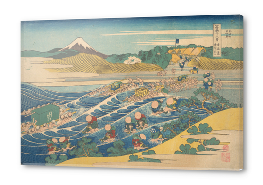 The Fuji Seen from Kanaya on the Tokaido Acrylic prints by Katsushika Hokusai