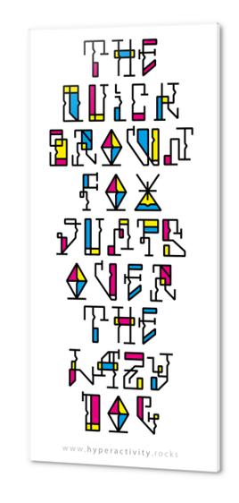 The quick brown fox jumps over the lazy dog Acrylic prints by Hyperactivity