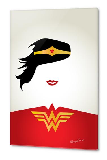 WONDER WOMAN Acrylic prints by Roberto Caporilli