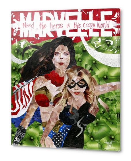 need the heros in this crazy world Acrylic prints by frayartgrafik