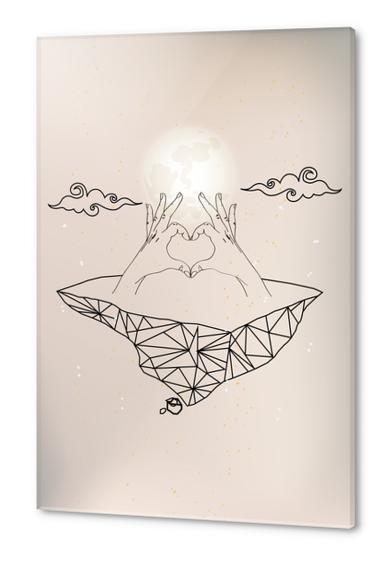 Heart in Hands Acrylic prints by Lenny Lima