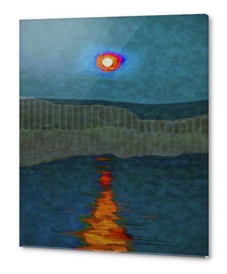 Blue Eclipse Acrylic prints by Malixx