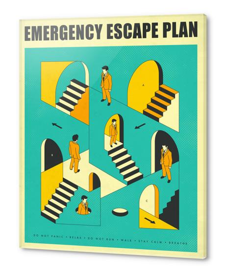 EMERGENCY ESCAPE PLAN 1 Acrylic prints by Jazzberry Blue