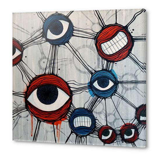 My social network is staring at me Acrylic prints by Lev Liski