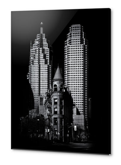 Gooderham Flatiron Building And Toronto Downtown No 2 Acrylic prints by The Learning Curve Photography