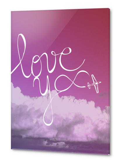 Infinite love Acrylic prints by Alex Xela