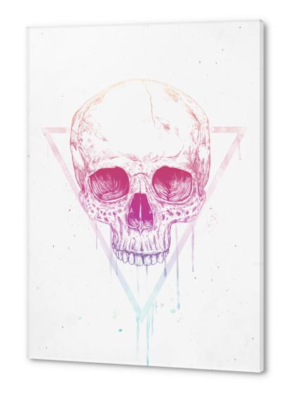 Skull in triangle Acrylic prints by Balazs Solti