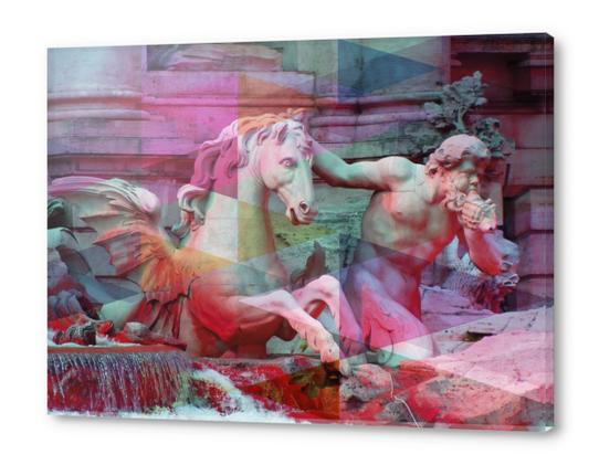 Trevi Fountain Acrylic prints by Vic Storia