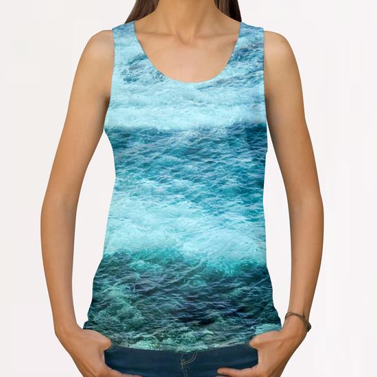 Just Blue All Over Print Tanks by Salvatore Russolillo