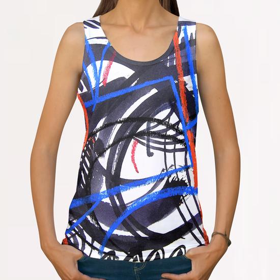 Ricochet All Over Print Tanks by Denis Chobelet