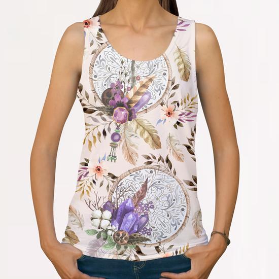 Dreamcatchers Boho Pattern All Over Print Tanks by mmartabc