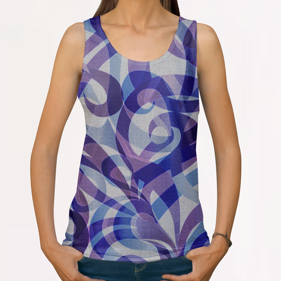 Floral Abstract G4 All Over Print Tanks by MedusArt