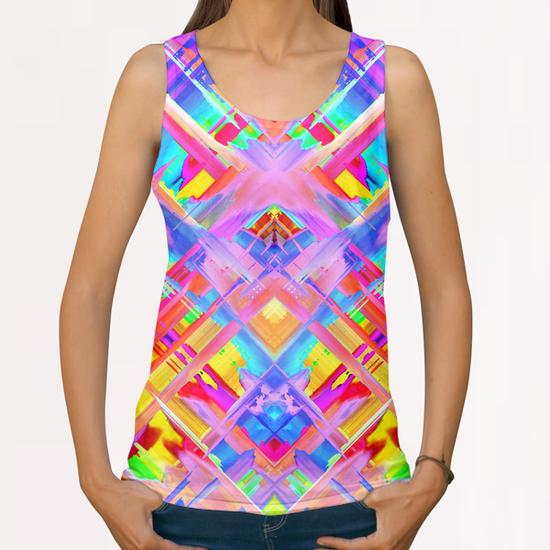 Colorful digital art splashing G470 All Over Print Tanks by MedusArt