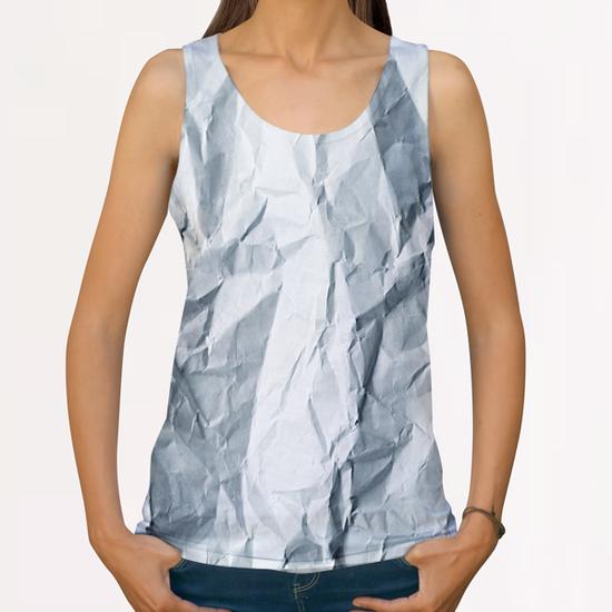 Wrinkled paper All Over Print Tanks by Alexandre Ibáñez