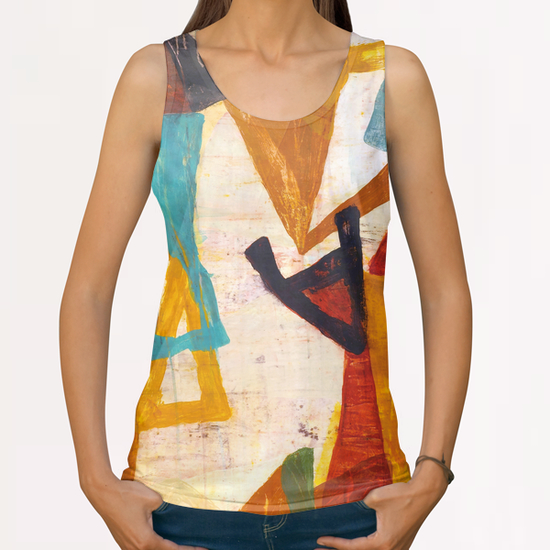 Composition 19 All Over Print Tanks by Jean-Noël Bachès