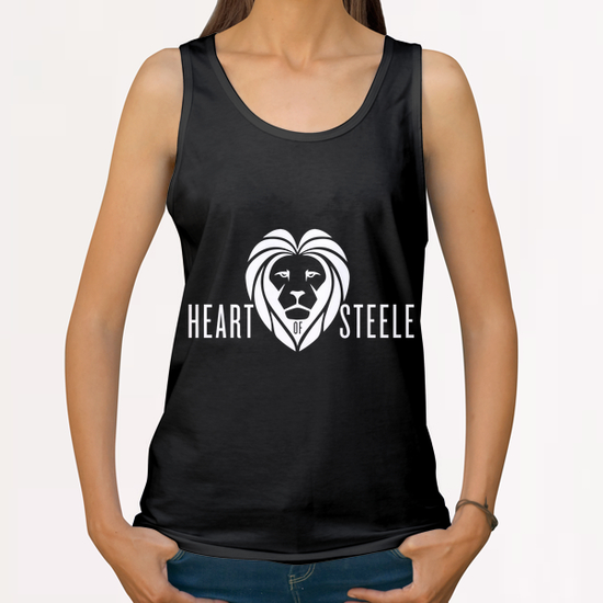 Heart of Steel (White) All Over Print Tanks by bthwing