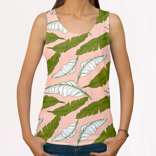 Pattern leaf leaf All Over Print Tanks by mmartabc