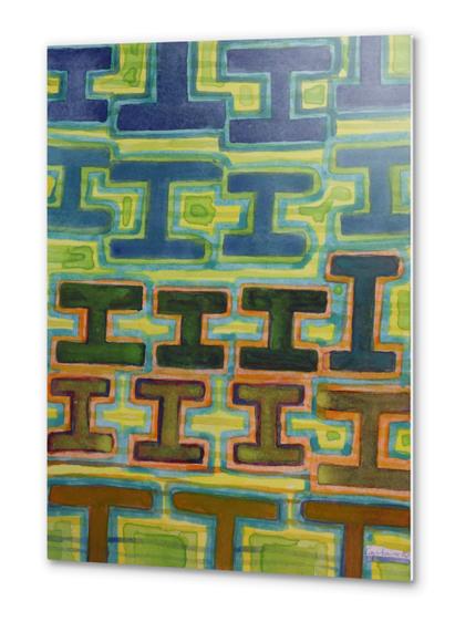 I-Beams Pattern  Metal prints by Heidi Capitaine