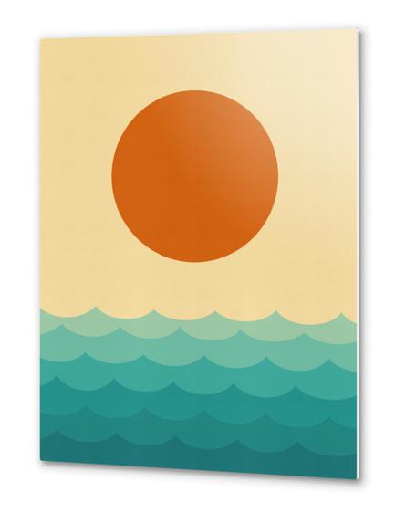 Minimalist sunset Metal prints by Vitor Costa