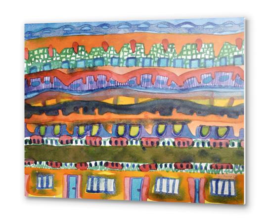 City On The Edge Of The Desert Metal prints by Heidi Capitaine