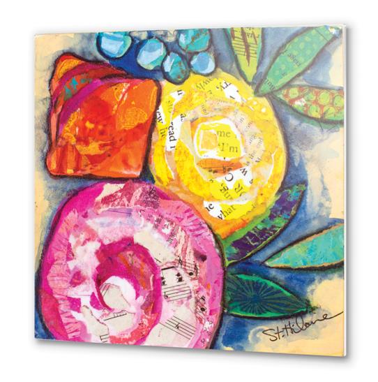 Floral Study #7 Metal prints by Elizabeth St. Hilaire