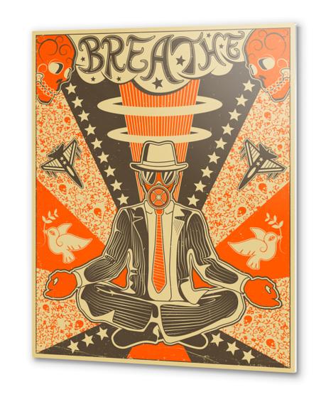 BREATHE Metal prints by Jazzberry Blue