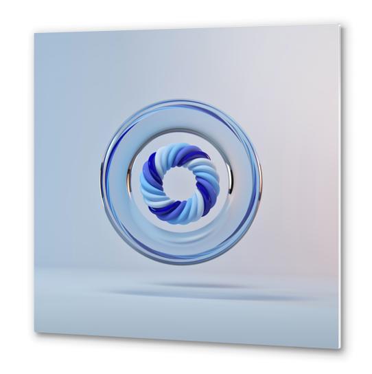 Circle Color Blue Metal prints by Eugene Soloviev