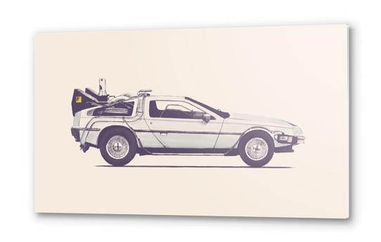 Famous Car - Delorean Metal prints by Florent Bodart - Speakerine