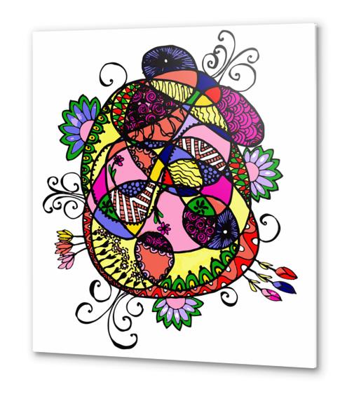 Doodle Fun Metal prints by ShinyJill