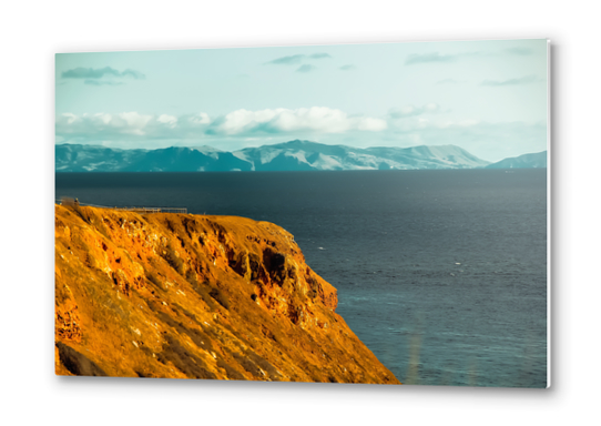 Ocean and mountains scenic at Rancho Palos Verdes California USA Metal prints by Timmy333