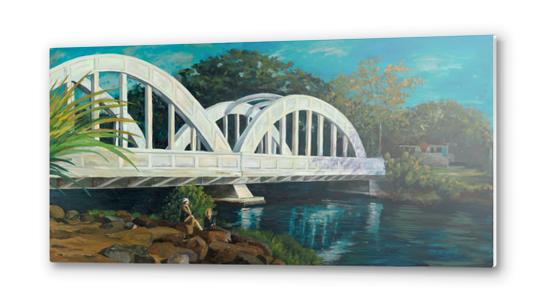 Rainbow Bridge, Haliewa Metal prints by DanKeizer