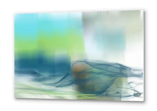 Morning view of the glistening ocean II Metal prints by Irena Orlov