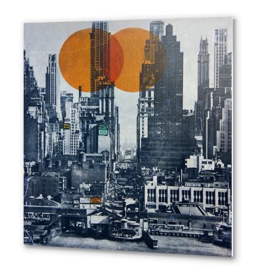 NEW YORK SKYLINE 1948 Metal prints by db Waterman