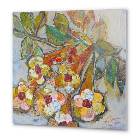 Naomi Trumpet Vine Metal prints by Elizabeth St. Hilaire