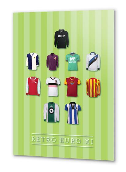 RETRO EURO XI Metal prints by Louis Loizou