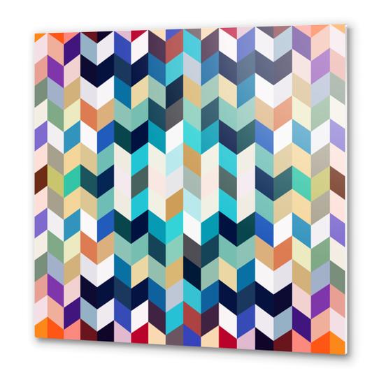 Colorful Geometric Background Metal prints by Amir Faysal