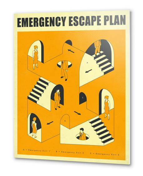 EMERGENCY ESCAPE PLAN 2 Metal prints by Jazzberry Blue