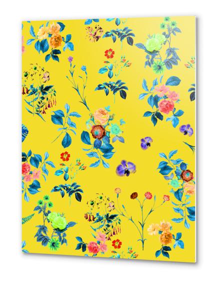 Floral Shower II Metal prints by Uma Gokhale