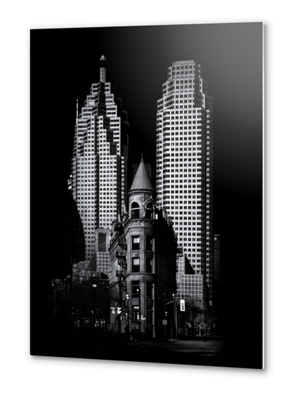 Gooderham Flatiron Building And Toronto Downtown No 2 Metal prints by The Learning Curve Photography