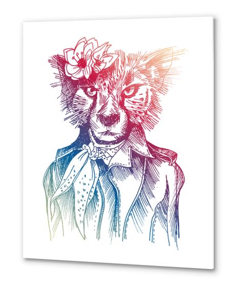 Cute Cheetah Metal prints by Georgio Fabrello