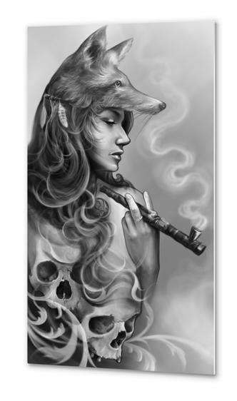 Fox Girl Metal prints by Elvintattoo