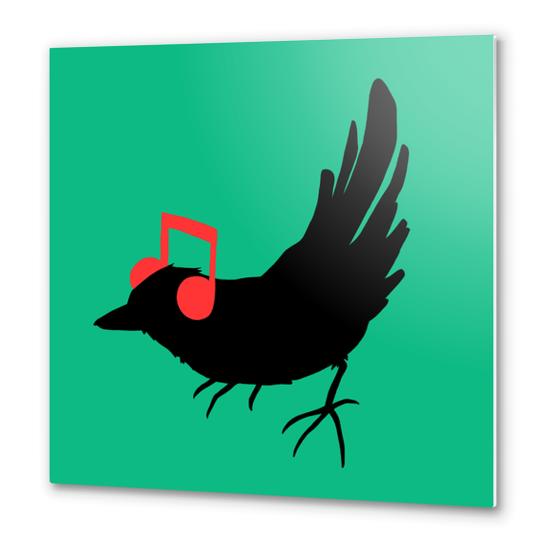 Listening to my Song Metal prints by Tobias Fonseca