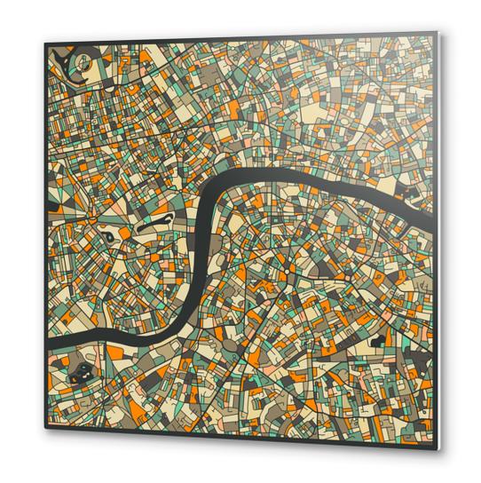 LONDON MAP 2 Metal prints by Jazzberry Blue