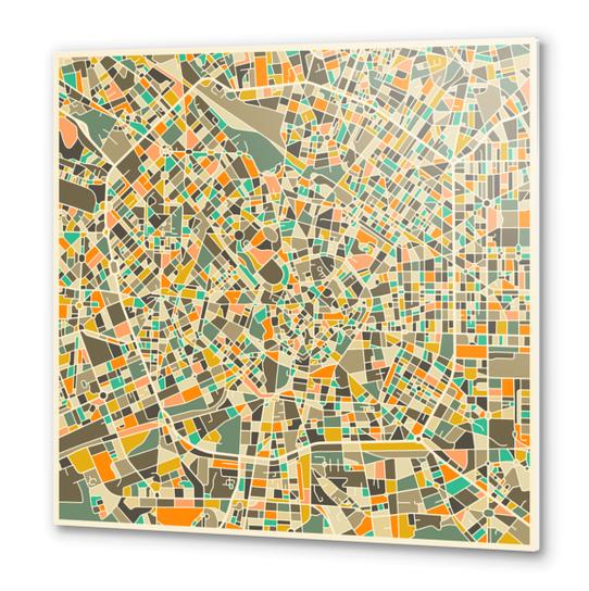 MILAN MAP 1 Metal prints by Jazzberry Blue